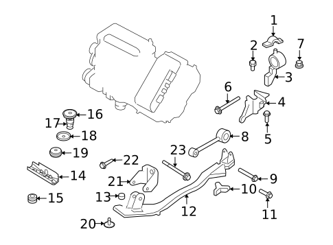 Trans Mounting for 2009 Mercury Mariner #0