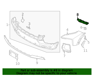2022-2026 Hyundai Santa Cruz Bumper Guide 86551-K5000 | OEM Parts Online