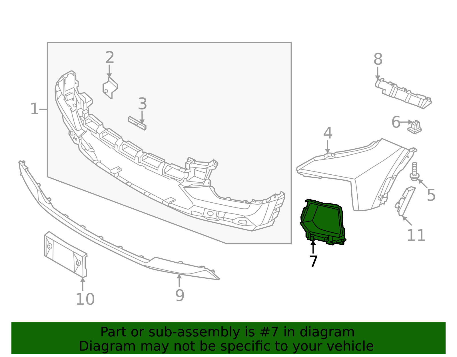 2022-2024 Hyundai Santa Cruz Headlight Bezel 86596-K5000 | OEM Parts Online