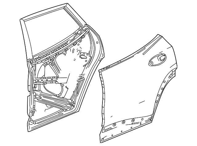 2024-2026 Chevrolet Trax Rear Driver Side Door 42838788 | OEM