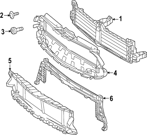 Components On Radiator Support for 2021 Mercedes-Benz CLA45 AMG #0