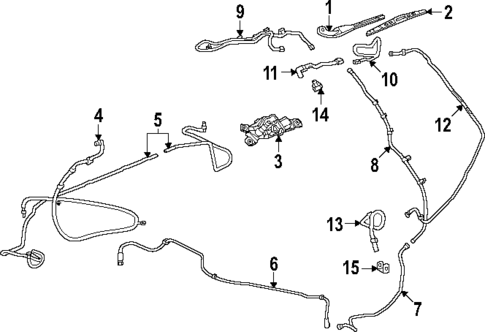 Wiper & Washer Components for 2025 Cadillac ESCALADE IQ #1