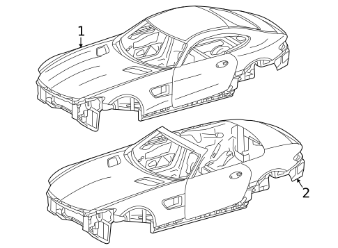 Body Shell for 2021 Mercedes-Benz AMG GT Black Series #0