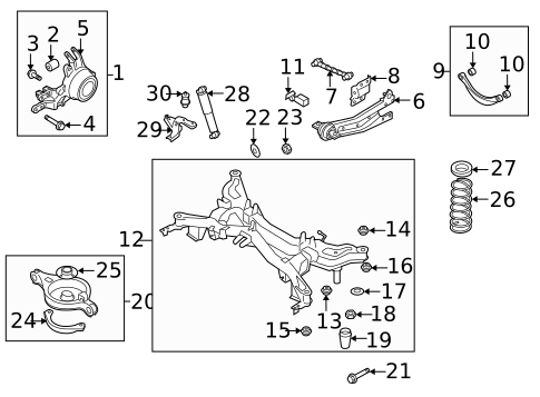 Rear Suspension for 2007 Mazda 6 #0