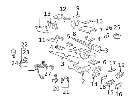 Center Console for 2009 Pontiac G8 #0