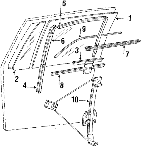 Front Door for 1988 Volkswagen Fox #1