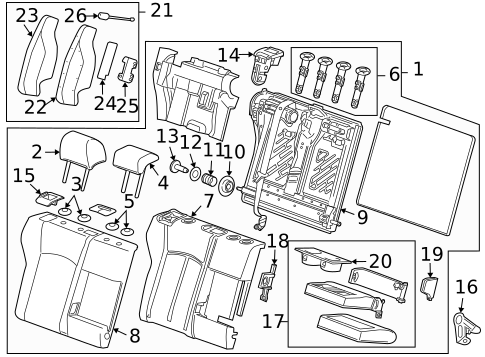 Rear Seat Components for 2016 Chevrolet Cruze Limited #0