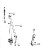 6509460AA - Restraints: Hex Nut for Mopar Image