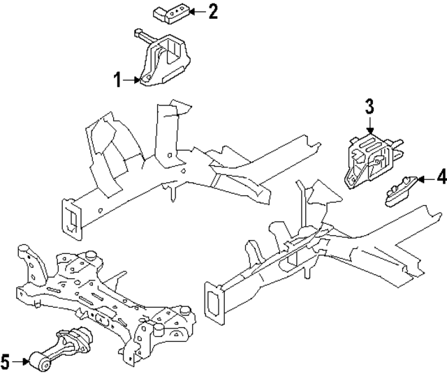 21810GG100 - : Lower Mount for Kia Image