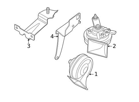 Horn for 2006 BMW M5 #0