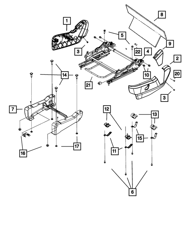 1JB16XDVAB - Interior Trim: Driver Inboard Shield for Mopar Image