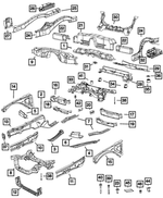 6507091AA - Frame, Bumper and Fascia: Hex Drive Nut/rivet for Dodge: Challenger, Charger, Viper | Jeep: Compass, Grand Cherokee, Liberty | Ram: 1500, 2500, 3500 Image