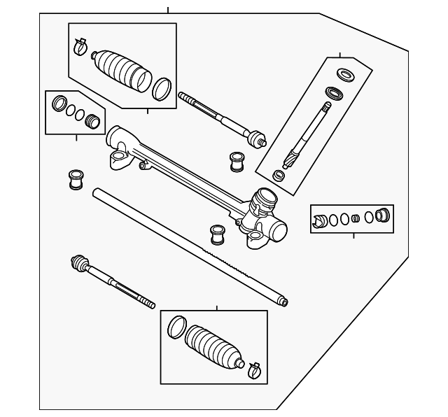 GJR9-32-110E - Steering Gear - 2014-2017 Mazda 6 | Mazda Swag