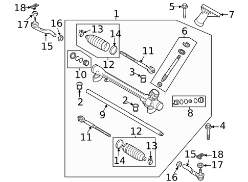 Steering Gear & Linkage for 2016 Mazda 6 #0