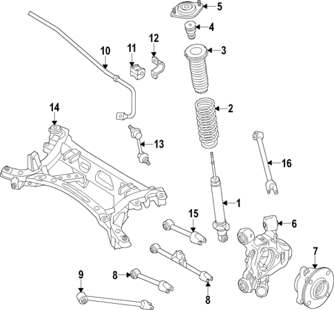 Rear Suspension for 2022 Mazda MX-5 Miata #0