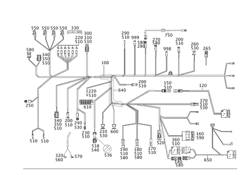 Cockpit Cable Harness for 2001 Mercedes-Benz C240 #0