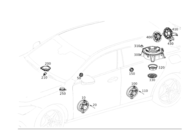19959377 - Electrical System: Line Bracket for Mercedes-Benz Image image