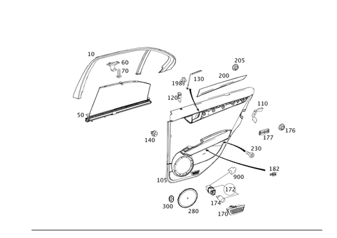 Door Trim for 2013 Mercedes-Benz C250 #0