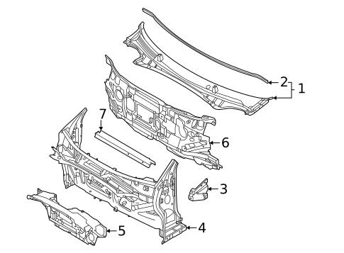 Cowl for 2023 Kia EV6 #0