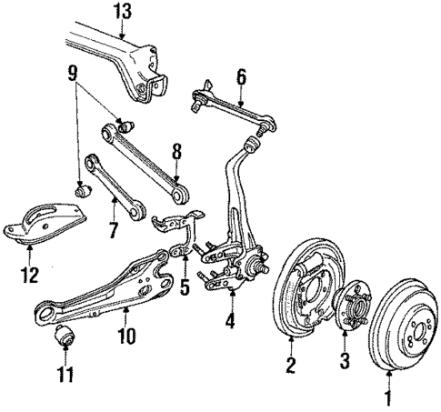 Rear Brakes for 1989 Honda Accord #0