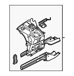 7P0803092E - Body: Apron/Rail Assembly for Volkswagen: Touareg Image