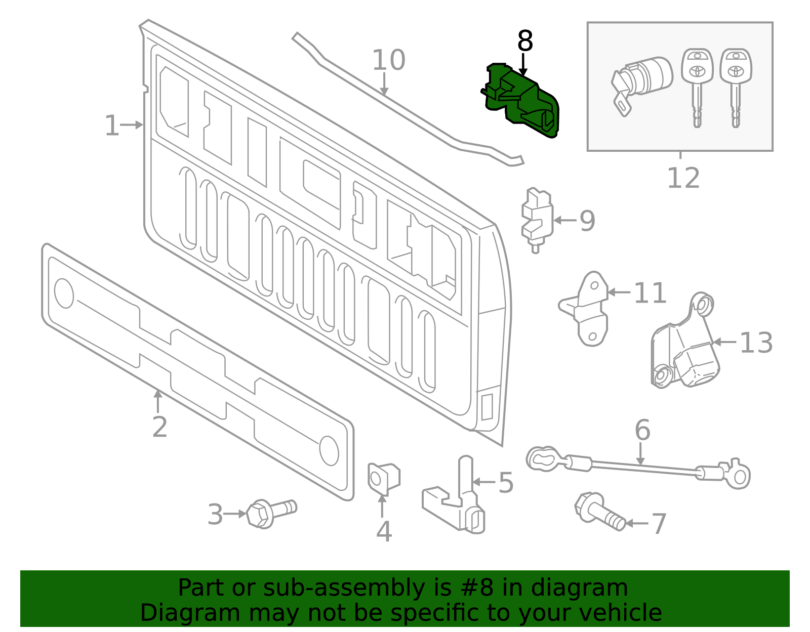 69090-0C091 - Tailgate Handle 2014-2023 Toyota | Longo Toyota Of