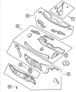 4580420AD - Body Sheet Metal Except Doors: Cowl Side Panel, Right for Chrysler: 300M, Concorde | Dodge: Intrepid Image