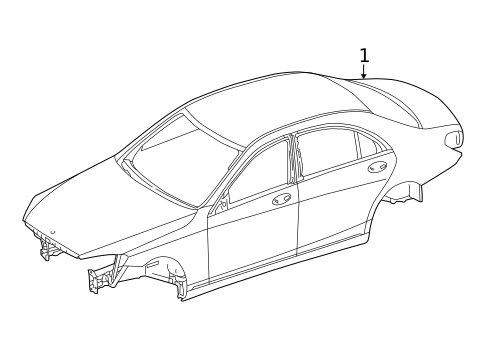 Body Shell for 2024 Mercedes-Benz S63 AMG E Performance #0