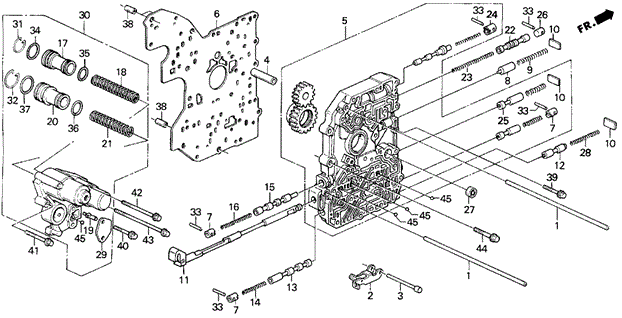 AT Main Valve Body for 1993 Honda Prelude #0