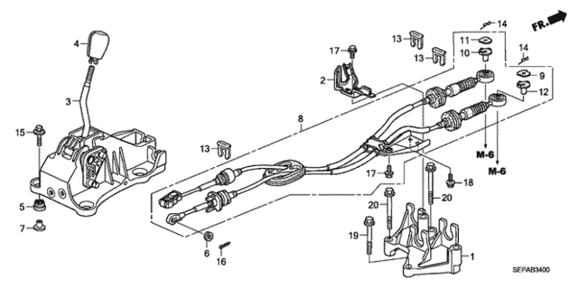 Shift Lever for 2008 Acura TL #0