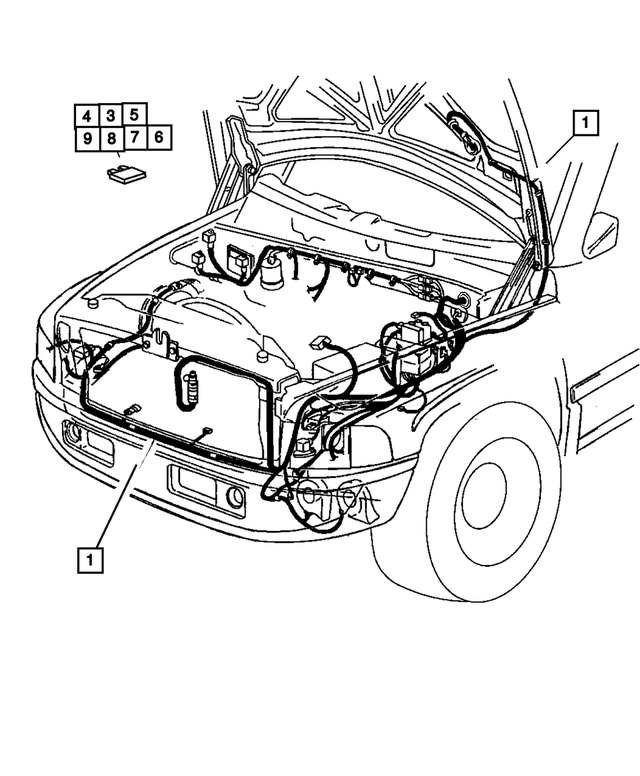 56045665AH - : Headlamp And Dash Wiring for Mopar Image