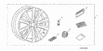42751CTL7030 - Accessory Components: TIRE (P215/40ZR18) (89Y) (CONTINENTAL EXTREME CONTACT) for Honda Image