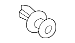 N10700901 - Body: Rear Pillar Trim Rivet for Porsche: 911, Cayenne Image