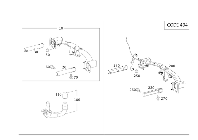 910106012001 - Trailer Coupling: Hexagon Head Bolt for Mercedes-Benz Image image