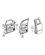 4664280AD - Labels All Vehicle Locations: Air Bag Warning Label for Chrysler: 300, Pacifica, Sebring, Town &amp; Country | Dodge: Caravan, Charger, Dakota, Durango, Grand Caravan, Magnum, Ram 1500, Ram 2500, Ram 3500, Stratus | Jeep: Commander, Grand Cherokee Image