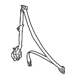 BL8D57L30B03 - : Lap &amp; Shoulder Belt for Mazda: Protege, Protege5 Image