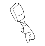 B25D5768005 - : 2001-2003 Mazda - Buckle for Mazda: Protege, Protege5 Image