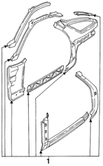 92850201119GRV - Body: Uniside Assembly for Porsche Image