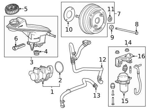 Master Cylinder - Components On Dash Panel for 2022 Buick Encore #0