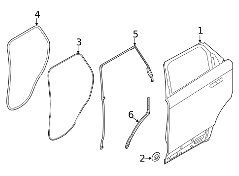 Door & Components for 2022 Land Rover Range Rover Velar #0