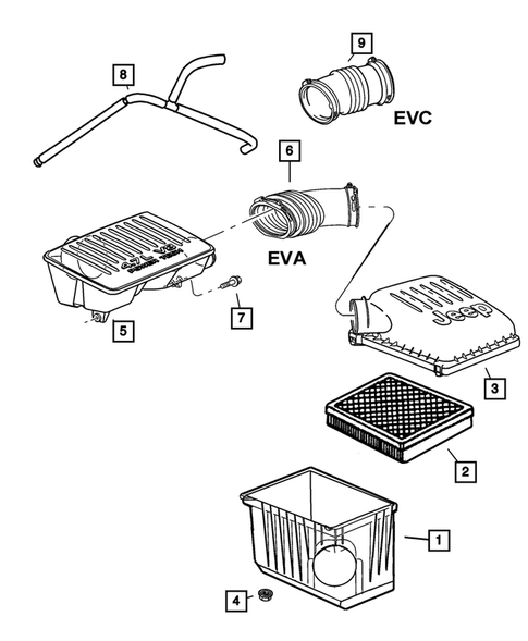 Air Cleaner for 2002 Jeep Grand Cherokee #1