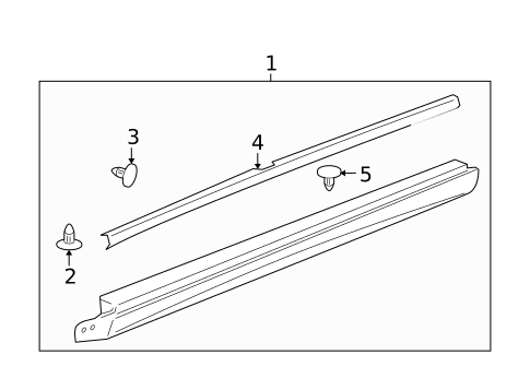 Exterior Trim - Pillars for 2005 Buick LaCrosse #0