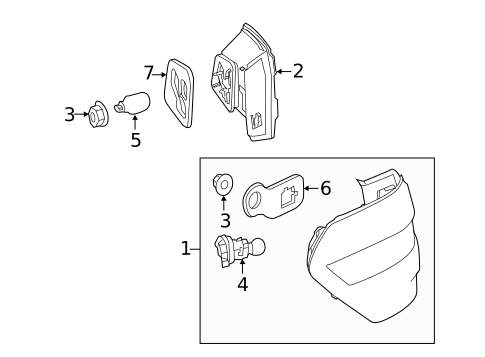 Tail Lamps for 2013 Mercedes-Benz E 63 AMG&reg; #1