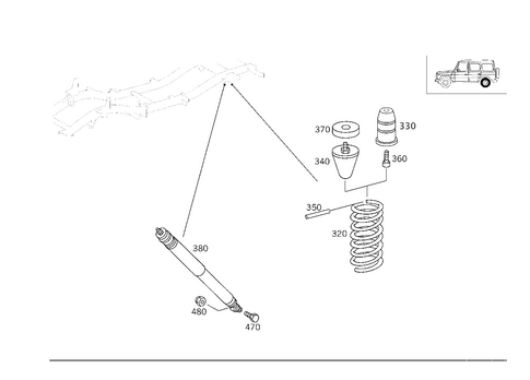 Springs and Suspension, Rear for 2011 Mercedes-Benz G550 #0