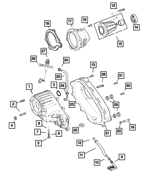 HFV00516AC - NV233; Transfer Case: Fuel And Vapor Hose for Mopar Image