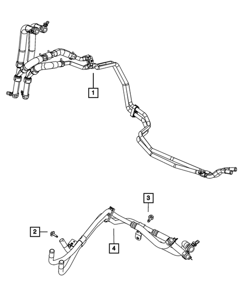 Air Conditioner and Heater Plumbing for 2013 Chrysler Town & Country #3