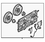 15816787 - Cooling System: Fan Assembly for Buick: Terraza | Chevrolet: Uplander | Pontiac: Montana | Saturn: Relay Image