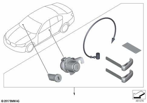 Master Key Locking / Key for 2021 BMW BMW ALPINA B7 #4