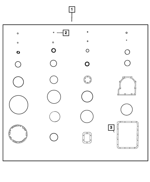 Seal and Shim Packages for 2009 Dodge Ram 3500 #0