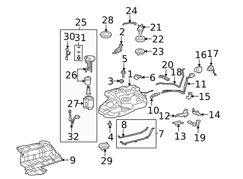 Senders for 2010 Toyota Highlander #0